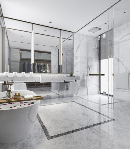 คลาสสิคตลอดกาลด้วย “วัสดุปิดผิวลายหิน” ใช้ได้ทั้งห้องทั่วไปและในห้องน้ำ